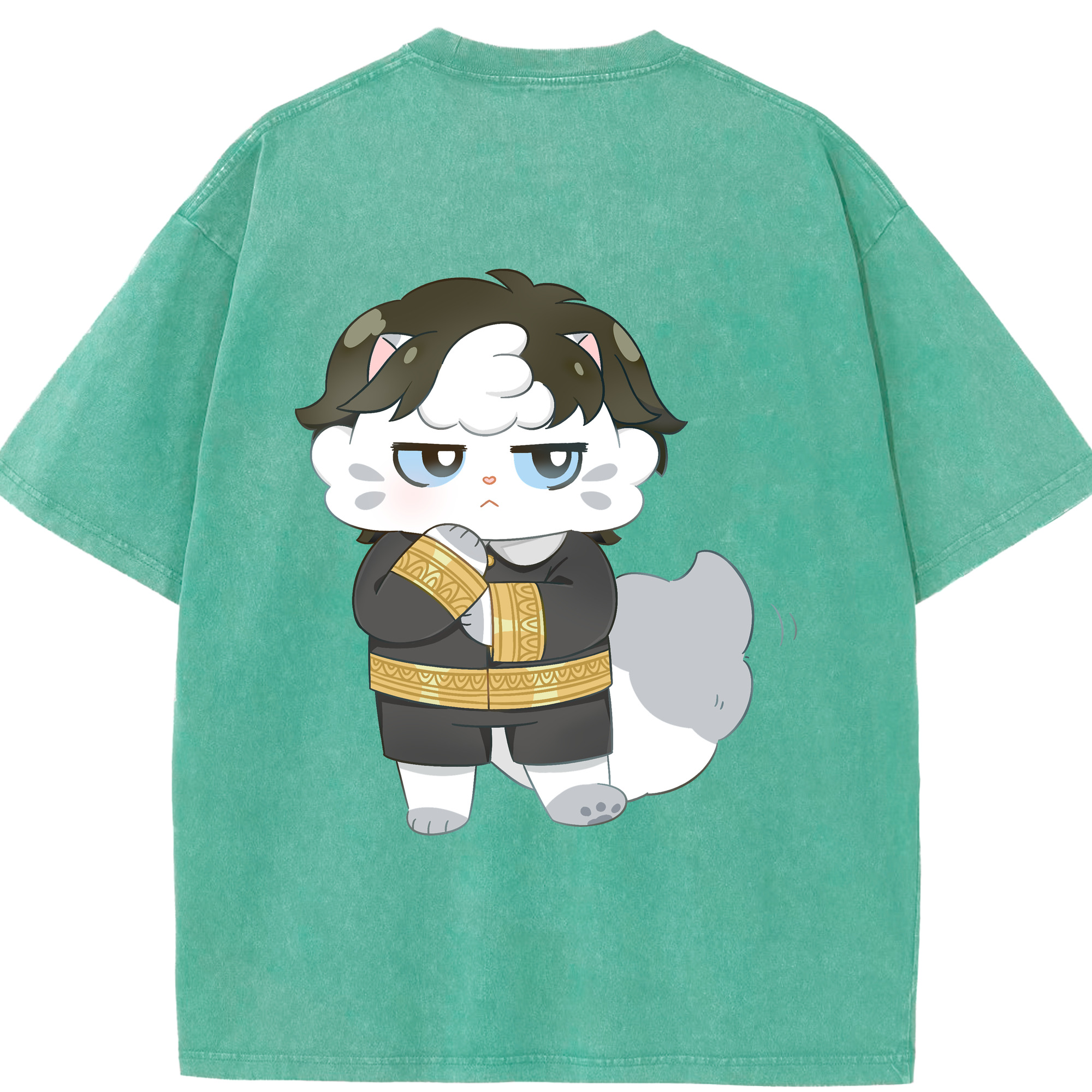 （画像用） SPY×FAMILY间谍家家酒 綿100% ヴィンテージ風 半袖Tシャツ（背面プリント）